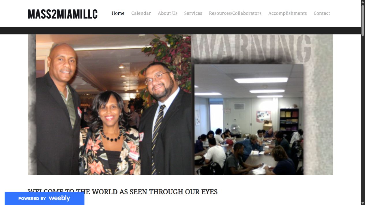 Original Mass2Miami homepage